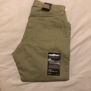 RVCA Stay Pants 34x32 Olive Green *BRAND NEW*